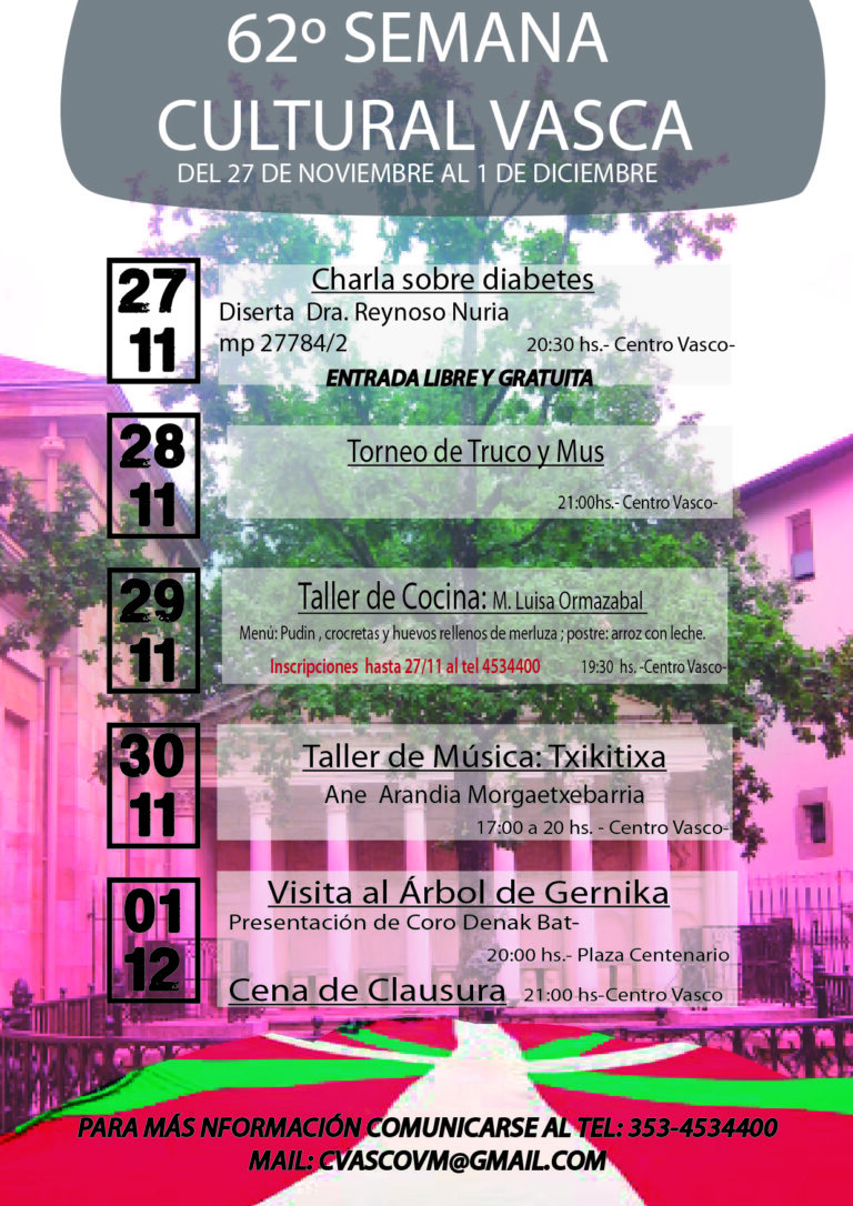 Programa de Semana Cultural Vasca
